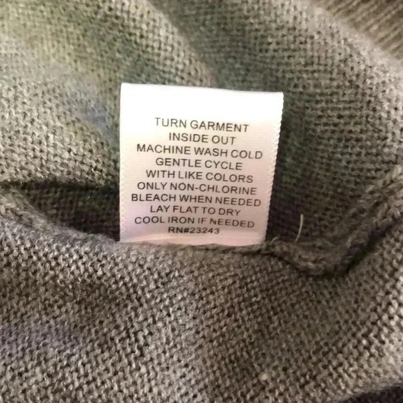 NY&C size small button up sweater cardigan gray - Picture 15 of 15